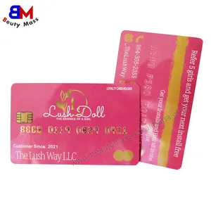 Custom Plastic Business Cards Embossed Number Credit Card Style Plastic PVC Business Card Printing