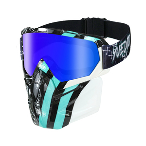 YUEDIO MX <span class=keywords><strong>masque</strong></span> facial détachable confortable lunettes de moto pour Motocross cyclisme <span class=keywords><strong>vtt</strong></span> vélo Ride Style - Product Image 1