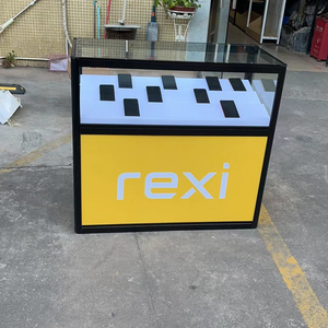 <span class=keywords><strong>Vitrine</strong></span> de téléphone portable de conception intérieure de magasin Mobile avec lumières Led <span class=keywords><strong>affichage</strong></span> de comptoir en verre pour téléphone portable - Product Image 2