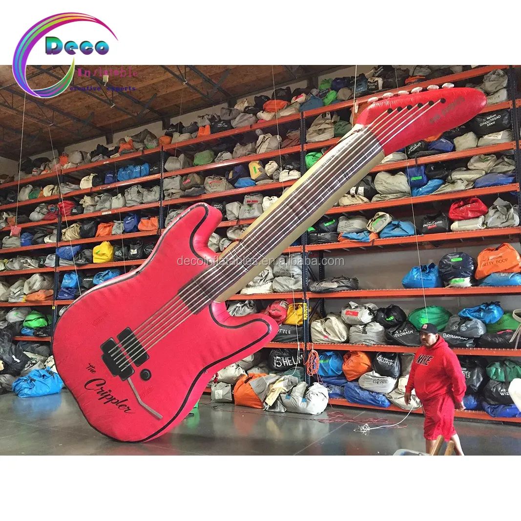 Gigante <span class=keywords><strong>inflable</strong></span> <span class=keywords><strong>guitarra</strong></span>/publicidad/decoración <span class=keywords><strong>inflable</strong></span> personalizados de instrumentos musicales