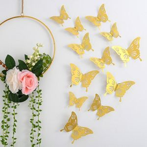 3D Hollow <b>Paper</b> Butterfly Wall Sticker PET Home Decoration for Wedding Parties Background Wallpaper - Product Image 4