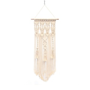 พรมแขวนผนังผ้าคอตตอนสีขาวของขวัญตกแต่งบ้านโบฮีเมียน - Product Image 3