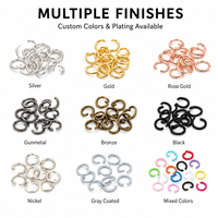 En gros, anneaux ouverts et anneaux fendus en alliage de zinc, style moderne et minimaliste, pour bijoux, colliers, bracelets, pendentifs, artisanat DIY et porte-clés