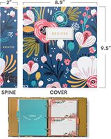 Recette 3 reliure à anneaux taille A5 cuir et matériau de couverture en PVC reliure spirale recettes de famille Journal avec papier d'impression couleur