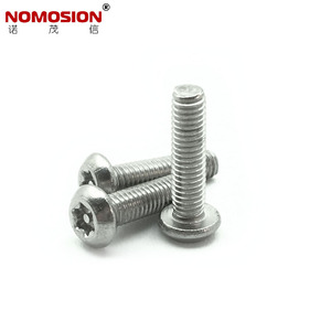NOMOSION M3 Round Head Torx <b>Screws</b> 304 Stainless Steel Metric Standard Thread Plain Finish For <b>Security</b> Applications - Product Image 2