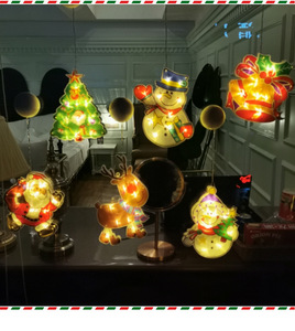 Nouvelles lumières d'ambiance de Noël en gros pour la décoration de scènes de festival, avec des motifs de personnes âgées et de cerfs, lumières LED colorées pour une ambiance festive. - Product Image 6