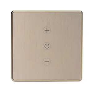 Mobile Remote Control Smart Life UK EU 86mm Metal frame Smart Wi-Fi Touch Wall Dimmer Switch