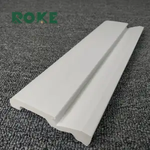 ROKE مصنع البوليسترين الزخارف عالية الكثافة الجدار الداخلية لوحة التزيين السقف كورنيش فوم كريم خط الخصر