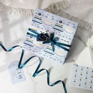 Custom Named "Baitang" <b>Cat</b> <b>Wrapping</b> <b>Paper</b> Roll | Birthday Art <b>Paper</b> 80gsm 43x300cm | Bulk Wholesale Luxury Gift Packaging - Product Image 6
