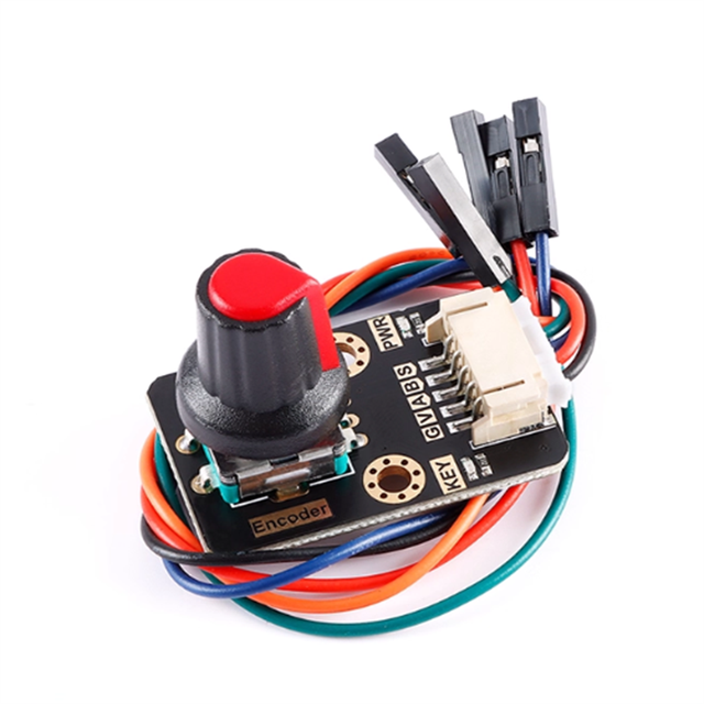 XLW Encoder EC11 Rotary Encoder Module Digital Pulse Output with Rotary Knob  PH2.0-5pin Interface  Multiple Colors Optional