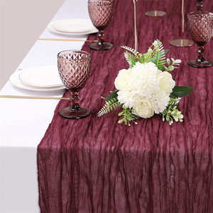 10ft 300cm đất nung màu tím màu be Sage màu xanh lá cây Hoàng Gia Màu Xanh Burgundy màu hồng vải bảng <span class=keywords><strong>RUNNER</strong></span> cho tiệc cưới - Product Image 2