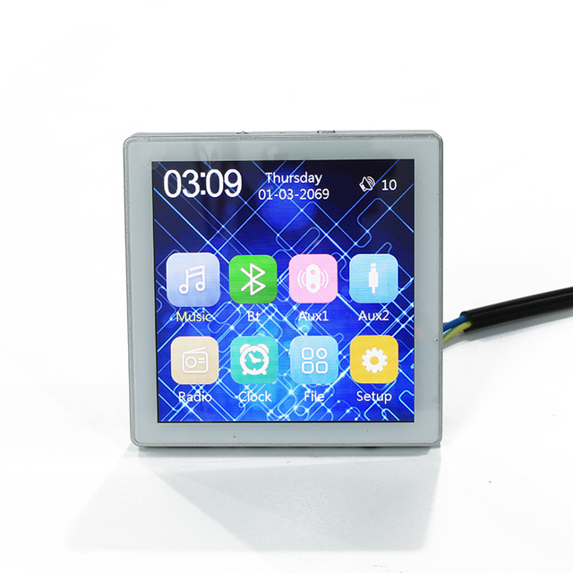 4-Inch Home HiFi Amplifier Touch Wall-Mounted Background Music System