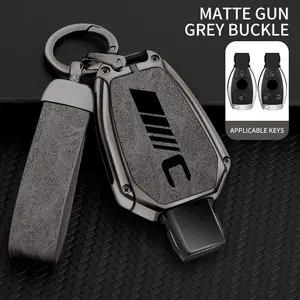 Étui à clés de voiture en alliage de Zinc pour <span class=keywords><strong>Mercedes</strong></span> Benz classe C protecteur de télécommande pour <span class=keywords><strong>Mercedes</strong></span> Benz C300 C260 C200 C180 couvercle de clé - Product Image 2