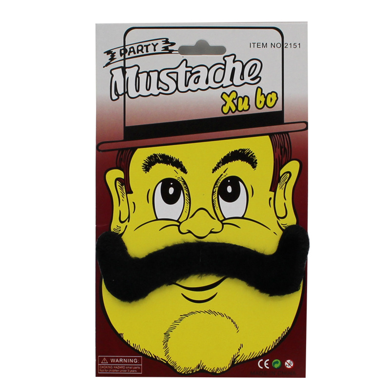 Mustache raised on both sides