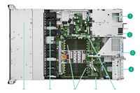 Server Rak ProLiant DL320 Gen12 1U 1P Generasi Baru dengan Catu Daya 1000W G12 Siap Kirim