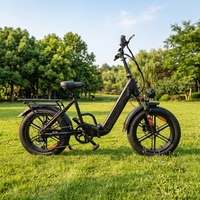 Vélo électrique pliable robuste en alliage d'aluminium avec moyeu arrière puissant et suspension intégrale pour les trajets tout-terrain