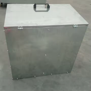 भारी शुल्क गैल्वेनाइज्ड हॉर्स फीड बिन 3 कम्पार्टमेंट शीट धातु निर्माण इकट्ठे फ्लैट पैक पशु फ़ीड भंडारण - Product Image 4