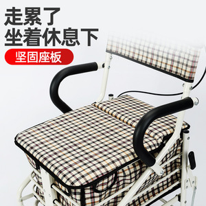Heng Hubang Folding Shopping <b>Cart</b> Steel Pipe With Footrest For Seniors Grocery Use - Product Image 4