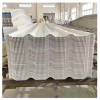 Teja de Techo Corrugada de PVC, Panel de Techo Sándwich de PVC de Doble Pared de 10 mm, Paneles de Techo Huecos de PVC para Almacenes Exteriores