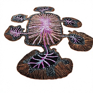 Tapis persan élégant en mélange de laine et de soie, fait main, à poils bouclés, lavable, pour la maison et l'hôtellerie - Product Image 1