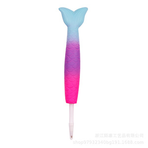 Bolígrafo Antiestrés con Forma de Cola de Sirena, Novedad de Plástico para Oficina y Escuela - Product Image 2