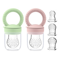 Spot bébé anneau de dentition Silicone fruits complément alimentaire enfants de qualité alimentaire bâton de dentition large bouche sucette