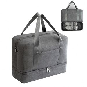 Sac de voyage pliable grande capacité pour le week-end, sac de sport imperméable en nylon pour hommes, sac de gym - Product Image 1