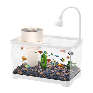 Vente en gros Nouveau modèle 2026 Aquarium en plastique AS - 3 couleurs 5 tailles avec système de filtration à pomme de douche - Product Image 1