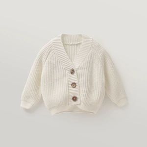 Engepapa logotipo personalizado invierno recién <span class=keywords><strong>nacido</strong></span> Bebé Ropa de punto cárdigan infantil prendas de punto ropa niños niñas suéteres - Product Image 3