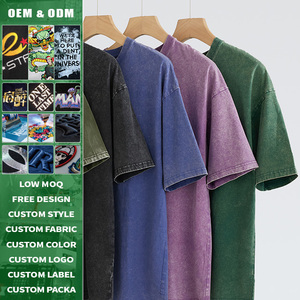 เสื้อยืดคอกลมผ้าคอตตอนถัก 100% น้ำหนัก 230 กรัม ทรงหลวม สไตล์วินเทจซีดจาง ระบายอากาศได้ดี เหมาะสำหรับฤดูร้อน ใส่ได้ทั้งชายและหญิง สตรีทแวร์ - Product Image 2