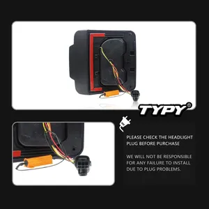 ไฟท้ายรถยนต์ TYPY สำหรับ Jeep Wrangler JK ปี 2007-2024 ไฟหน้าโปรเจคเตอร์ LED ไฟวิ่งกลางวัน อุปกรณ์ตกแต่งรถยนต์ - Product Image 4