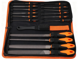 17pcs Premium Industrial Grade T12 Drop Forged Alloy Steel <strong>File</strong> Tool <strong>Set</strong> 4 Large <strong>Files</strong> 12pcs Needle <strong>Files</strong> 1 Brush DIY Carry Case - Product Image 1
