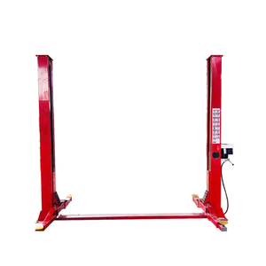 Pont élévateur de voiture 4 tonnes à deux montants avec plaque de base, déverrouillage manuel unilatéral, électrique hydraulique - Product Image 3