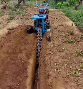 Semovente Trencher scavatore a mano 12cm 15cm 20cm 30cm 40cm larghezza 40cm-1m profondità Pipeline/cavo con Trenching doppia catena - Product Image 3