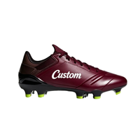 Chaussures de football à crampons pour équipes de club, noires, crampons FG, fournisseur de chaussures de football, petites commandes acceptées