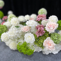 Grosir Pabrik Sunwedding taplak bunga sutra banyak warna berkualitas tinggi untuk latar belakang pernikahan dan Natal