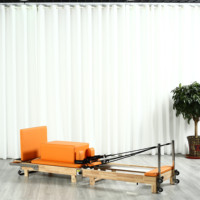 Machine de Pilates pliable en chêne pour la maison et les studios de Pilates, avec un design durable et écologique, système de résistance fluide