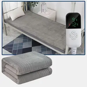 fashion grey single small size control electric blanket Waterproof remote control electric blanket for Dormitory heating