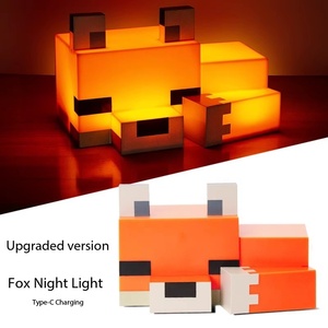 MC My World Fox Piccola Lampada Notturna Torcia Lanterna Lampada da Minatore Luce Ambientale Cambia Colore Giocattolo Regalo di Compleanno - Product Image 3
