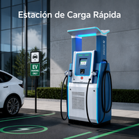 BLUESKY Nouvelle station de recharge rapide pour véhicules électriques à courant continu 240 kW, commande intelligente, commerciale, GB/T CCS2, montage au sol, IP55, CE TUV, écran LCD 7 pouces