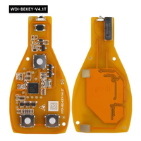 5pcs Xhorse VVDI BE Key Pro Version de couleur jaune sans points avec coque de clé intelligente 3 boutons avec panique