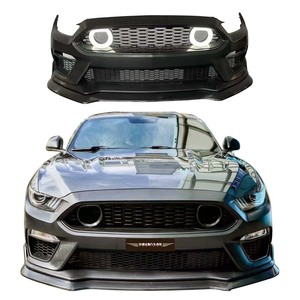 Grille de pare-chocs avant style <span class=keywords><strong>Mach</strong></span> 1 avec éclairages d'accentuation pour kits carrosserie <span class=keywords><strong>Ford</strong></span> <span class=keywords><strong>Mustang</strong></span> S550 non peints 2015-2017 - Product Image 1