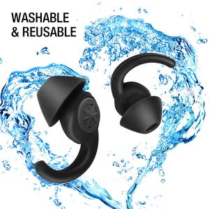 سدادات أذن من السيليكون للنوم, سدادات أذن من السيليكون للنوم مزودة بعدد <span class=keywords><strong>2</strong></span> زوج من سدادات أذن قابلة للغسل قابلة لإعادة الاستخدام للنوم تعمل على إلغاء الضوضاء ومنع الصوت - Product Image 2