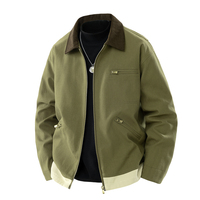 Vente en gros d'usine de haute qualité Nouveau design Vêtements de travail extérieurs avec fermeture éclair pour l'hiver Bomber de camionneur en toile de canard personnalisé Veste de travail pour hommes