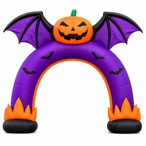 Arco Inflable de Calabaza para Decoración de Halloween, Fiesta Familiar con Temática de Fantasmas de Calabaza para Patio - Product Image 3