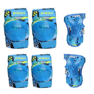 Sway <b>Childrens</b> Protective Gear Set Knee Elbow Wrist <b>Pads</b> Shock Absorption Outdoor Sports Cycling Skateboarding Unisex - Product Image 5