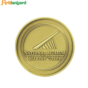 مباشرة بيع التنغستن عملة ذهبية تصميم مخصص تذكارية التنين حظا سعيدا عملات - Product Image 6