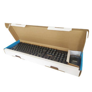 กล่องบรรจุภัณฑ์แป้นพิมพ์และเมาส์กระดาษคราฟท์ลูกฟูกกล่องสีฟ้าสำหรับอุปกรณ์อิเล็กทรอนิกส์ - Product Image 2