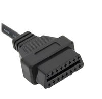 OBD 2 16Pin OBD2 16 Pin Male To dual Female Extension Cable, OBD Adapter cable for VW AUDI In Stock