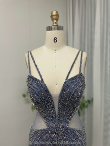 Nuovi Modelli di Abiti da Sera a <span class=keywords><strong>Sirena</strong></span> <span class=keywords><strong>con</strong></span> Scollo Profondo a V, Decorati <span class=keywords><strong>con</strong></span> Paillettes e Perline, Sexy Abiti da Festa <span class=keywords><strong>con</strong></span> <span class=keywords><strong>Spacco</strong></span> Alto per Signore MB40040-2 - Product Image 6